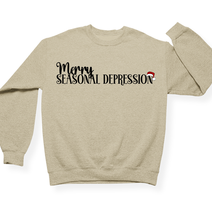 Merry Seasonal Depression Crewneck (Official Lyndseydotw Merch)