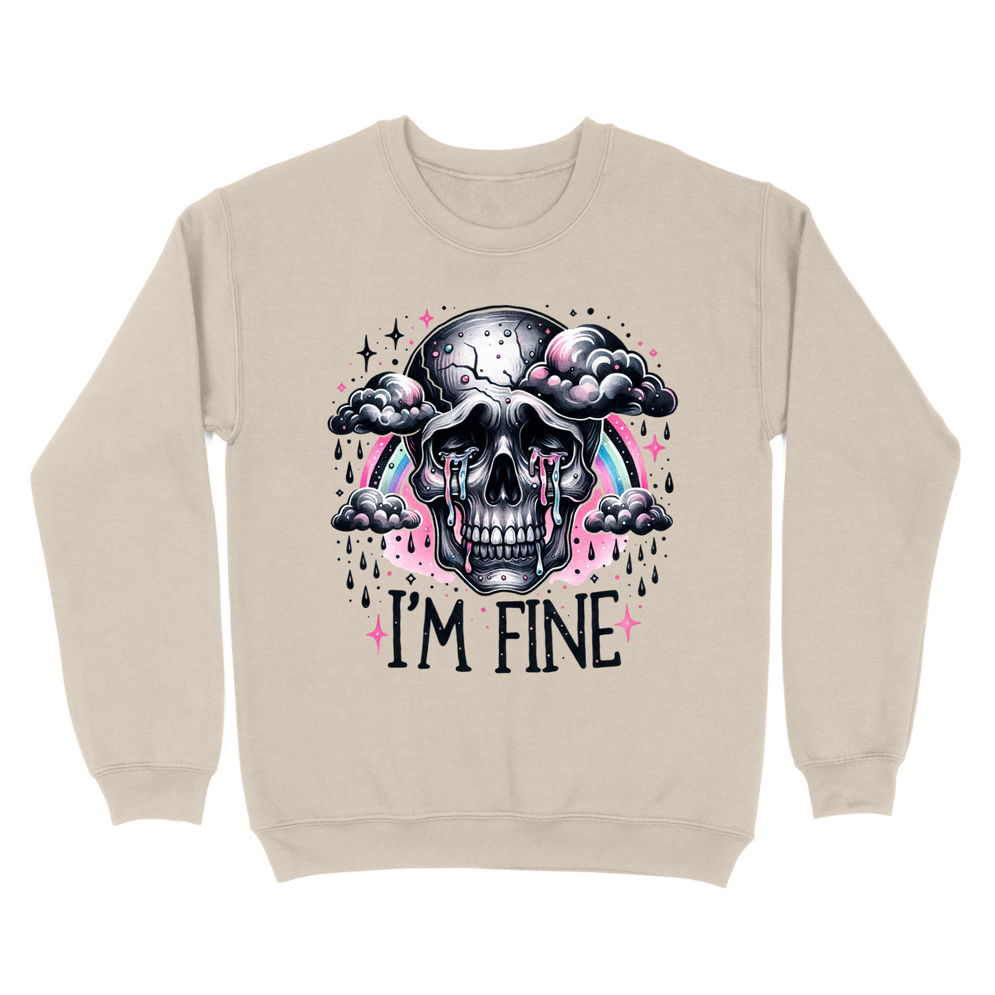 I'm Fine Skeleton Crewneck