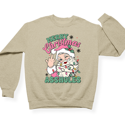 Merry Christmas Assholes Crewneck