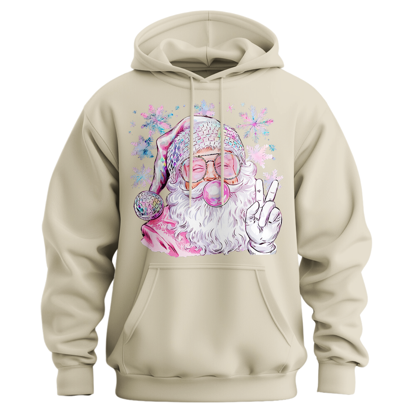 Bubble Gum Santa Hoodie