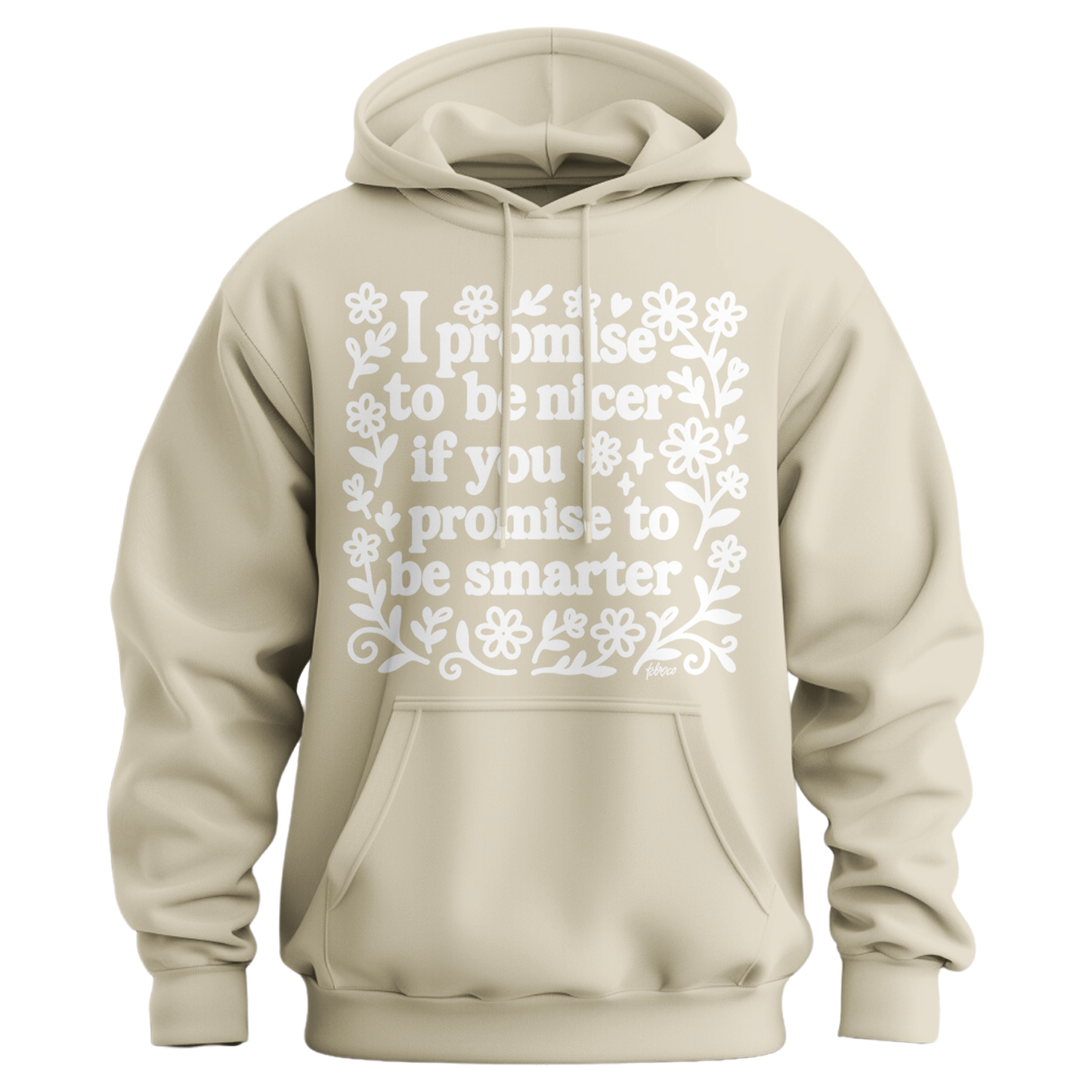 I Promise To Be Nicer If You Promise To Be Smarter Hoodie