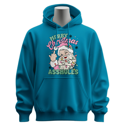 Funny Merry Christmas Assholes Hoodie