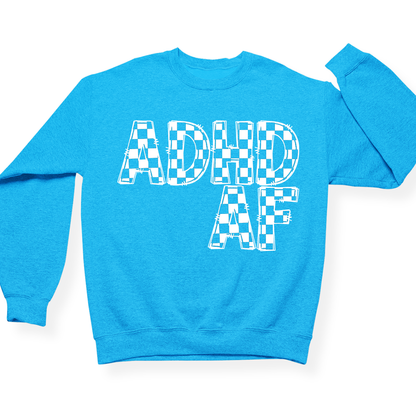 ADHD AF Crewneck (Official Lyndseydotw Merch)