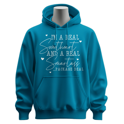 I'm A Real Sweetheart & Smartass Hoodie