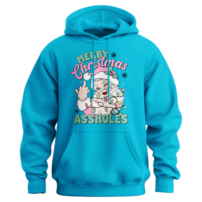 Merry Christmas Assholes Hoodie