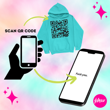 Fuck You Funny QR Code Hoodie