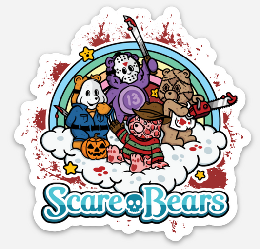 Scare Bears Vinyl Sticker