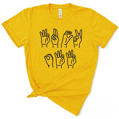 F Off Sign Language Women's Tshirt