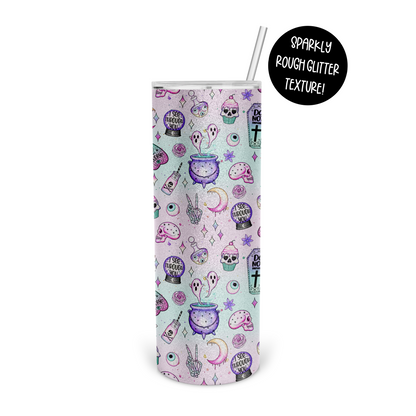 Pretty Halloween Skinny Tumbler