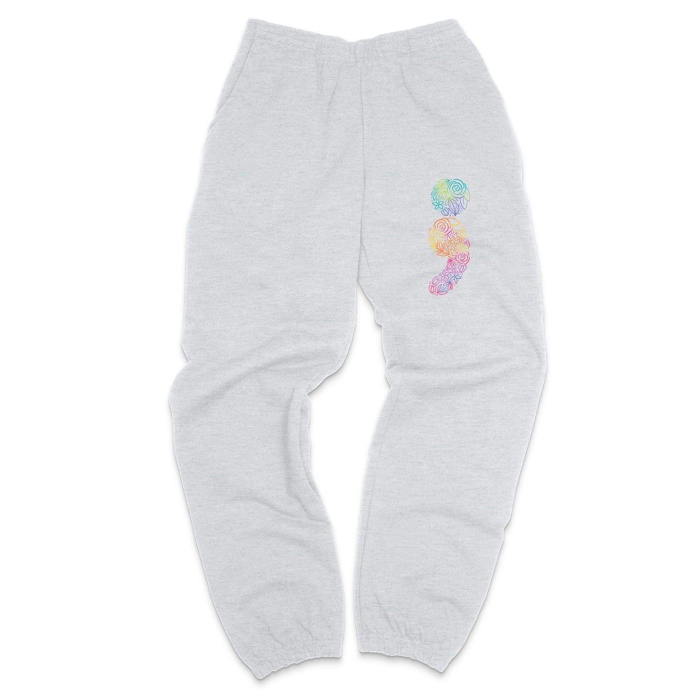 Floral Semicolon Sweatpants