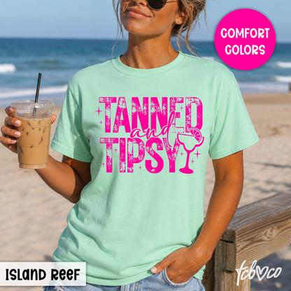 Tanned And Tipsy TShirt