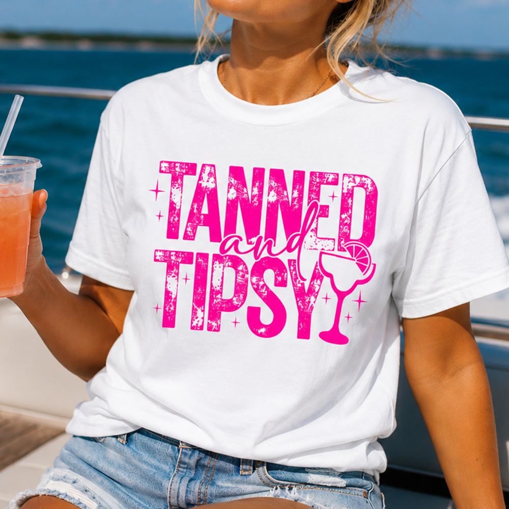 Tanned And Tipsy TShirt