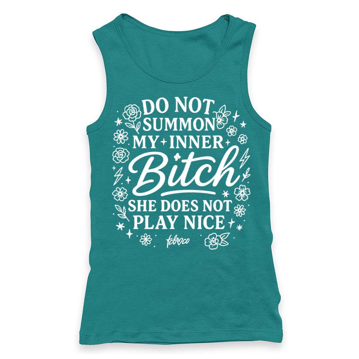 Do Not Summon My Inner Bitch Racerback Tank
