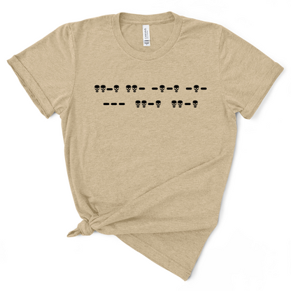 Fuck Off Morse Code (Skulls) Women's TShirt