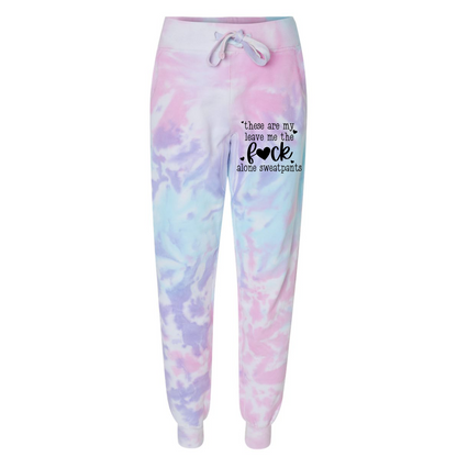 Leave Me Alone Tie Dye Jogger Sweatpants