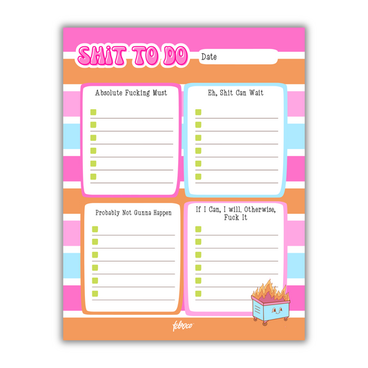 Shit To Do Notepad - May Bitch Box