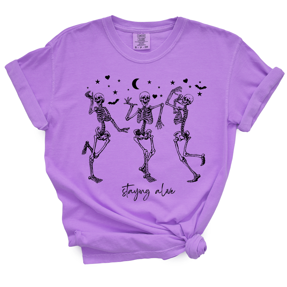 Staying Alive Skeleton TShirt