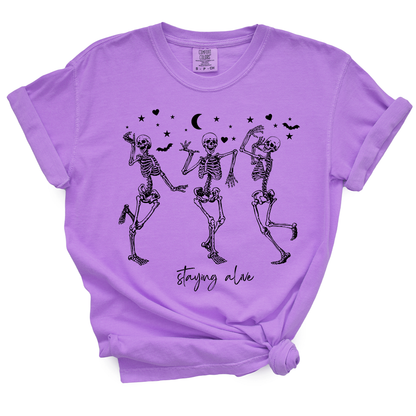 Staying Alive Skeleton TShirt