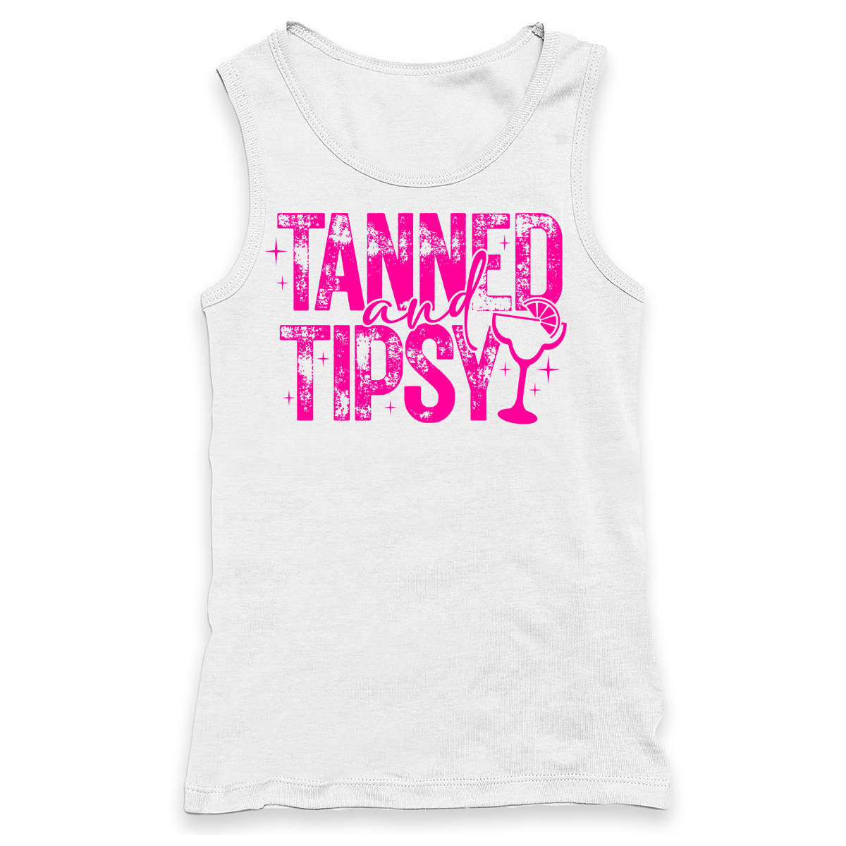 Tanned And Tipsy Racerback Tank