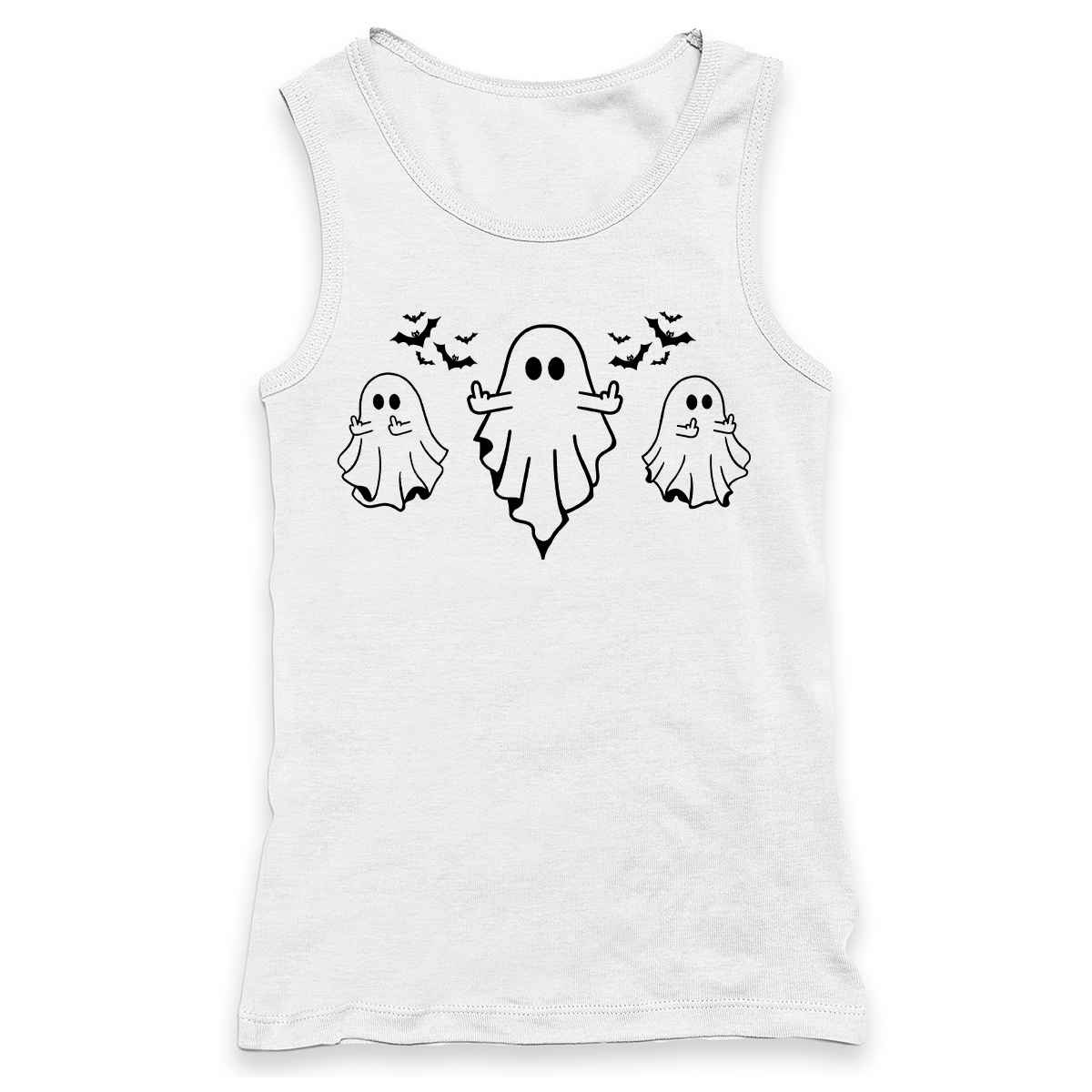 Ghost Middle Finger Racerback Tank