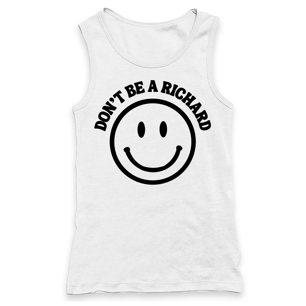 Don't Be A Richard Racerback Tank