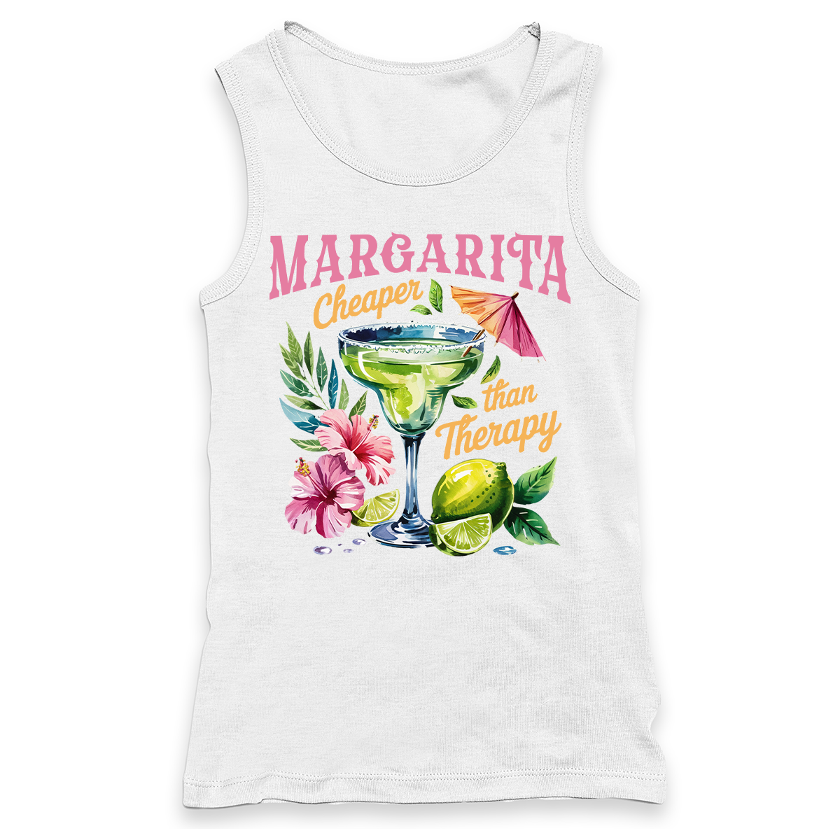Margarita Cheaper Than Therapy Racerback Tank