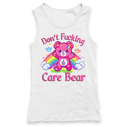 Don't Fucking Care Bear Racerback Tank