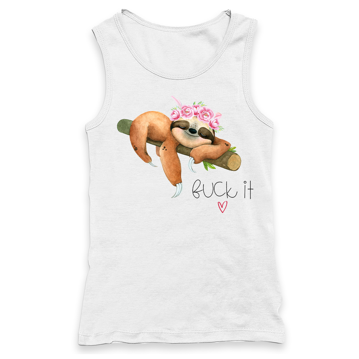 Fuck It Sloth Racerback Tank