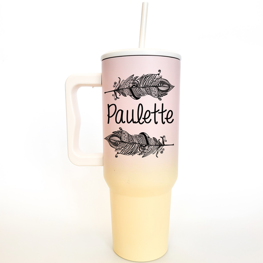 40 oz Sunflower Stanley Dupe Tumbler - Wind River Outpost
