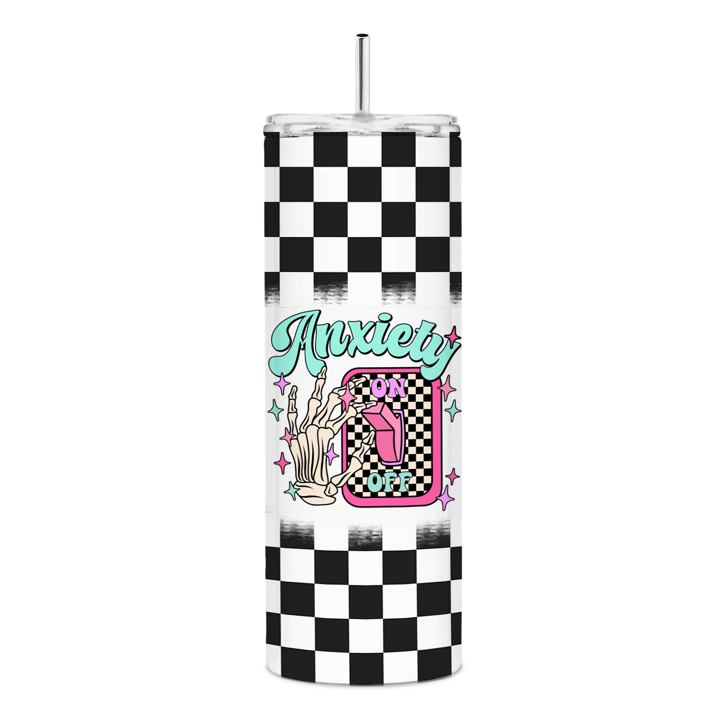 Funny Anxiety Skinny Tumbler