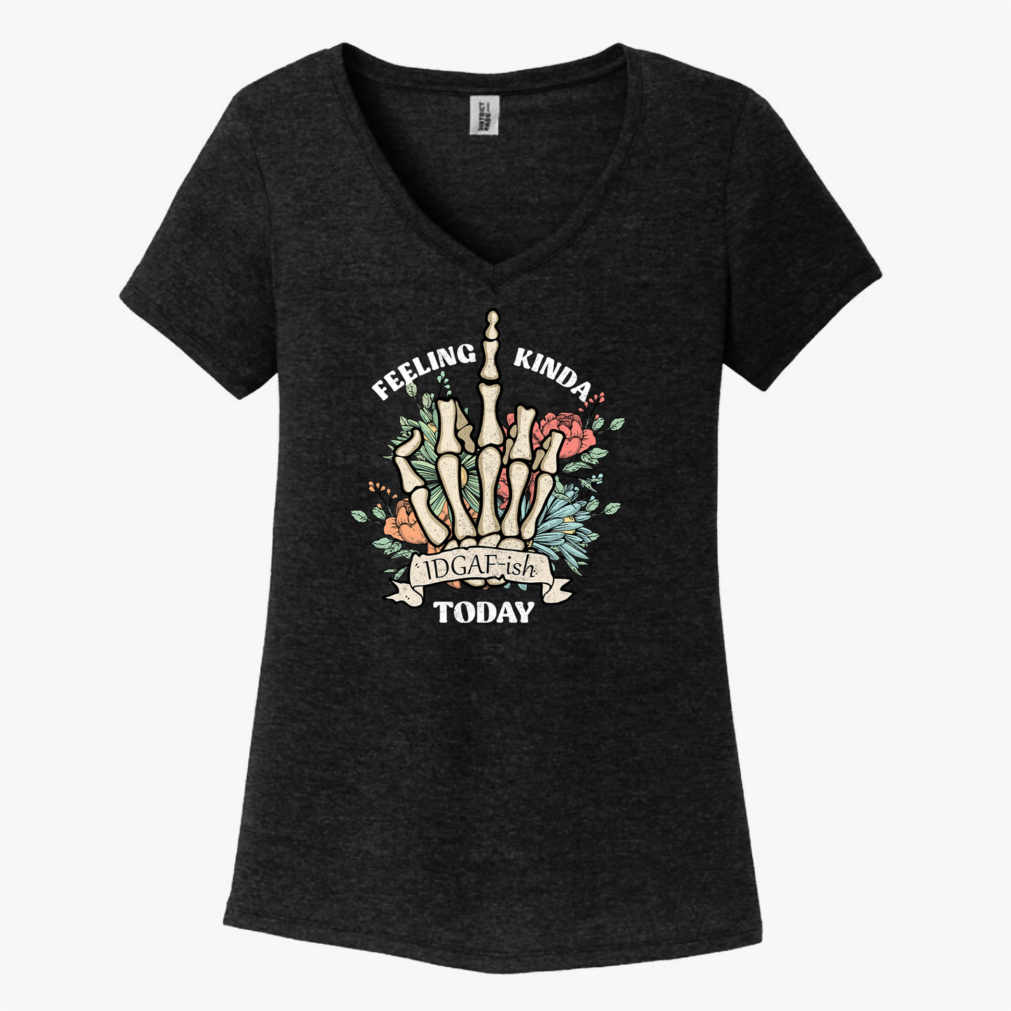 Feeling Kinda IDGAF-ish Today Women's V-Neck (Ladies Fit)