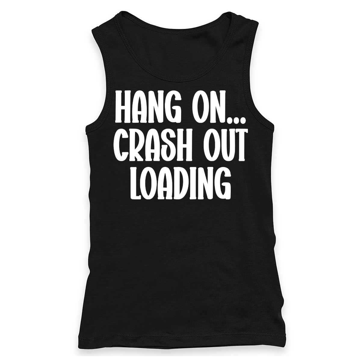 Crash Out Loading Racerback Tank Top
