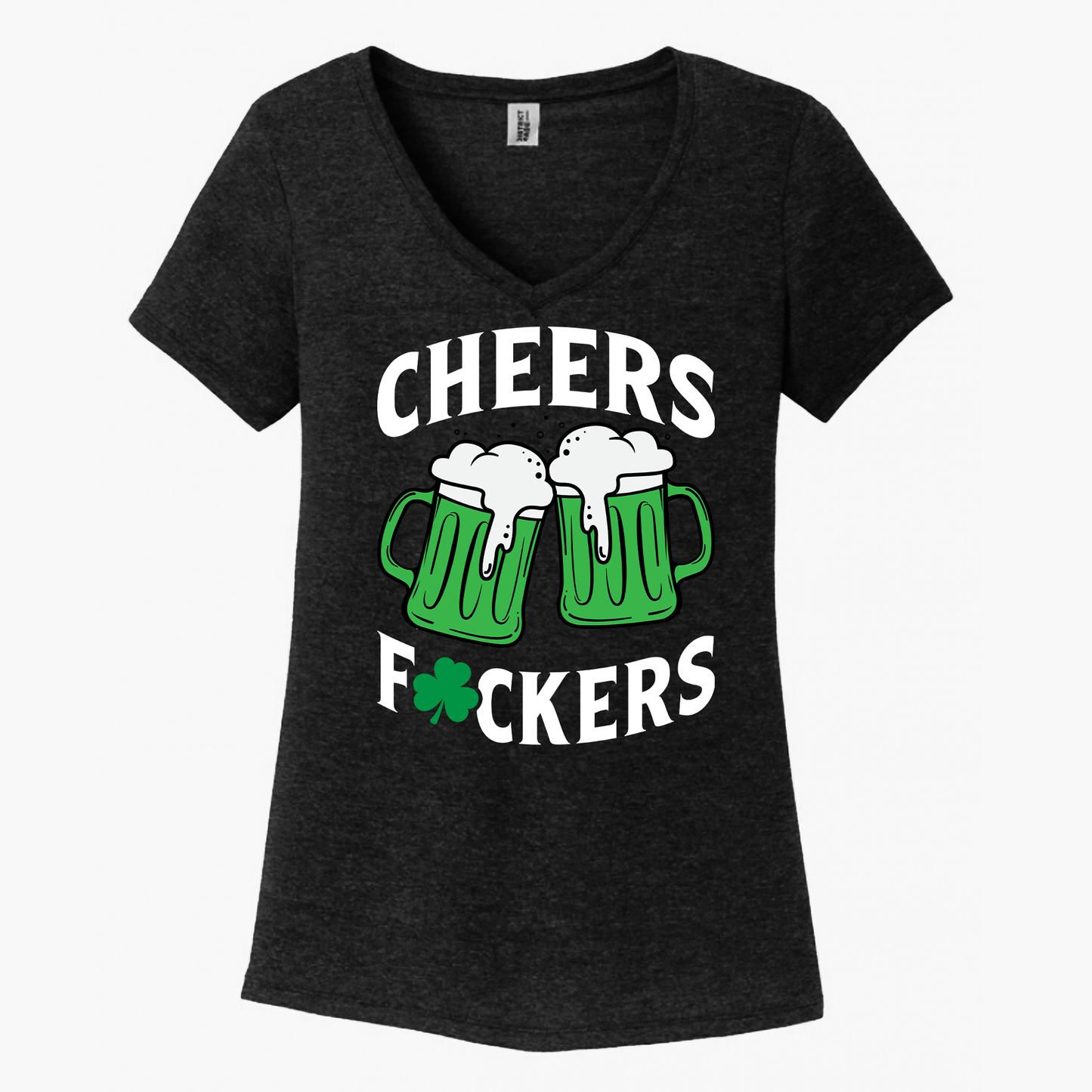 Cheers Fuckers Women's V-Neck (Ladies Fit)