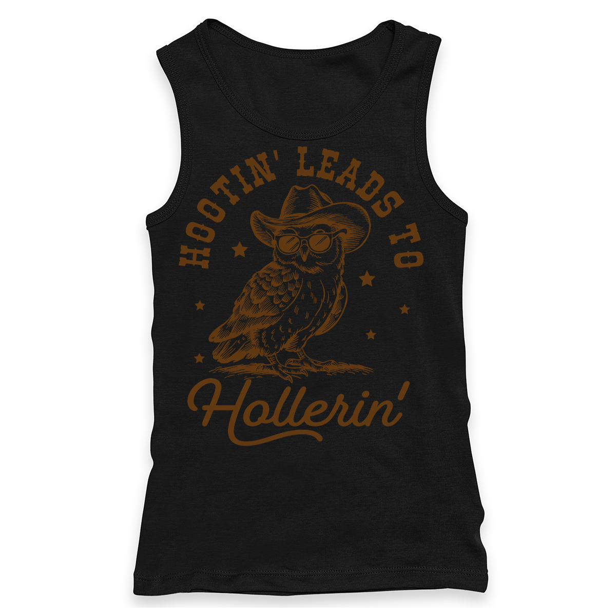 Hootin' Leads To Hollerin' Racerback Tank Top