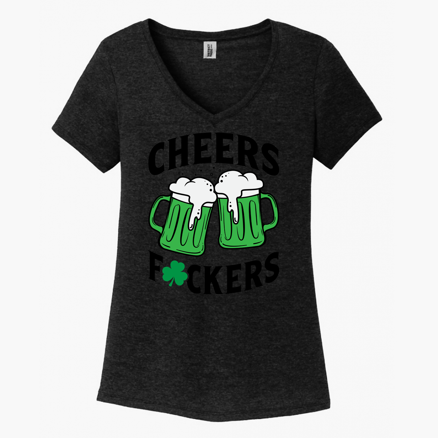 Cheers Fuckers Women's V-Neck (Ladies Fit)