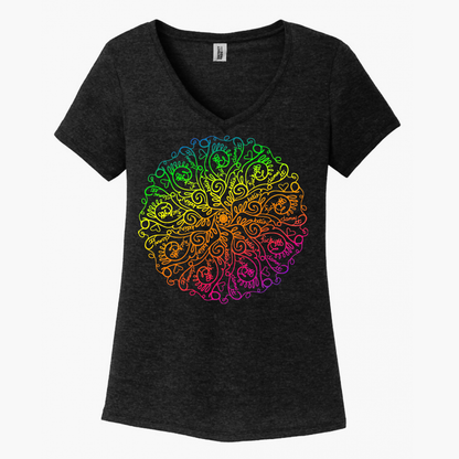 Curse Word Mandala Women's V-Neck (Ladies Fit)