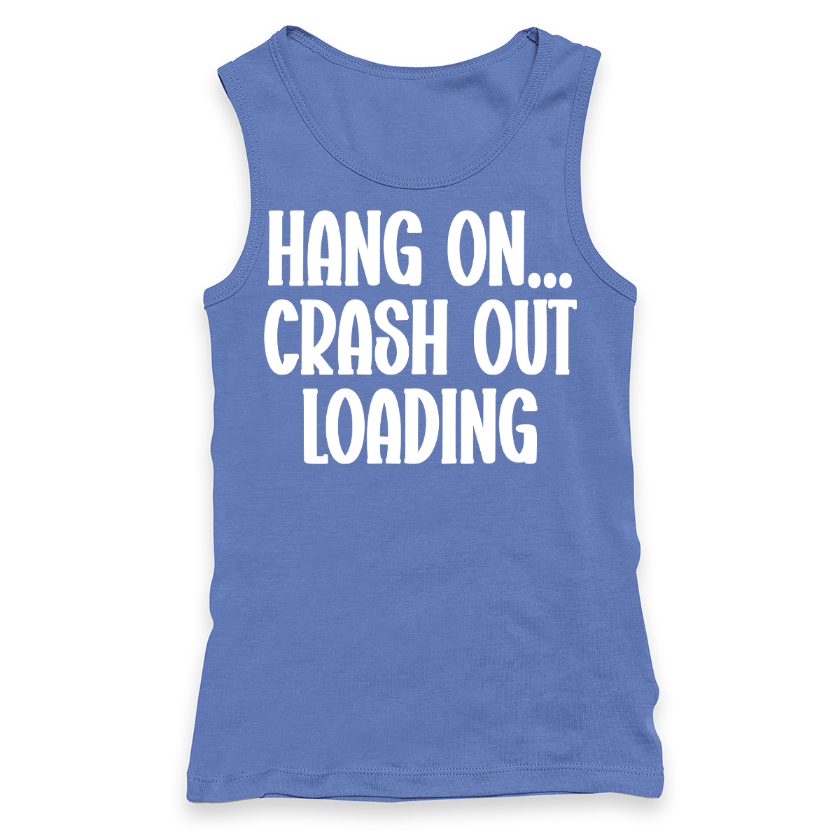 Crash Out Loading Racerback Tank Top