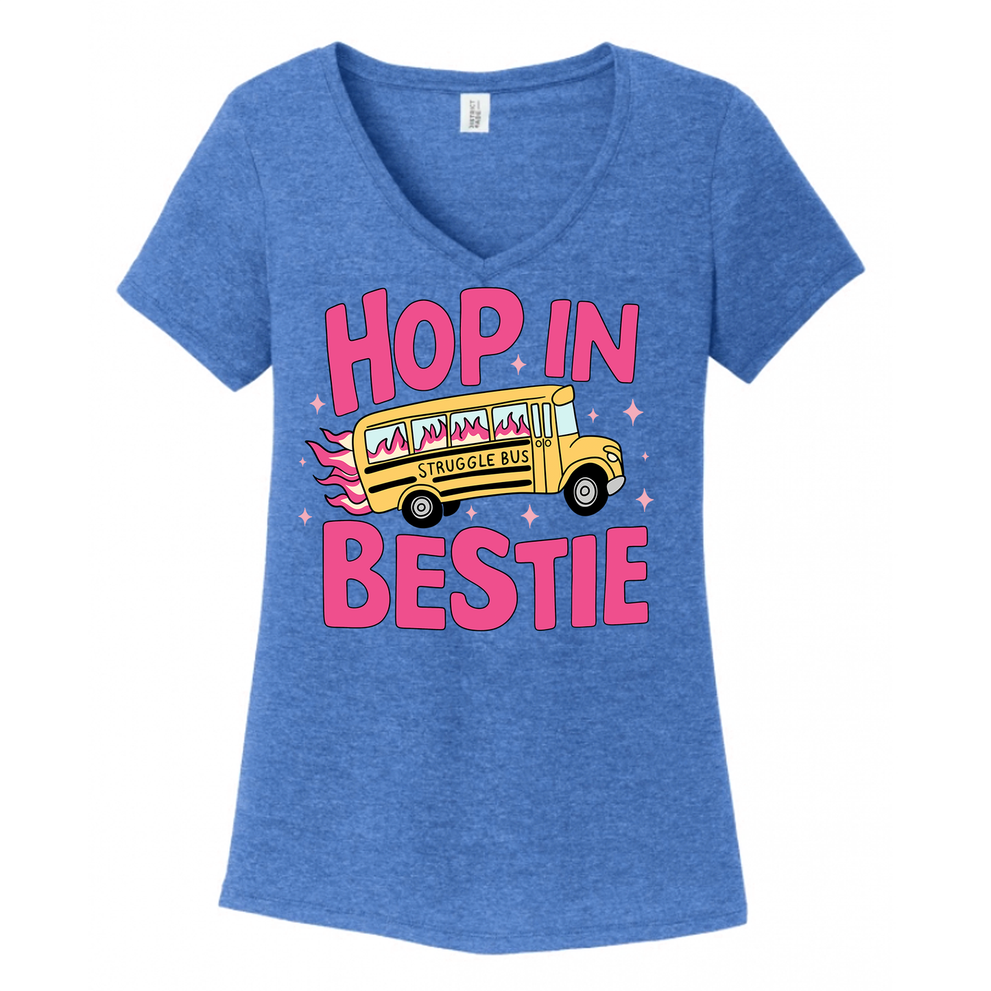 Hop In Bestie Women's V-Neck (Ladies Fit)