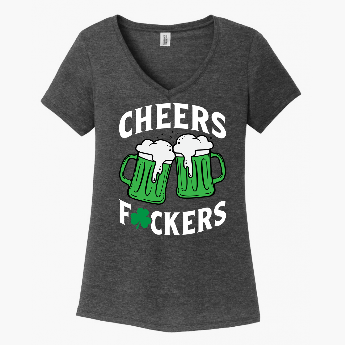 Cheers Fuckers Women's V-Neck (Ladies Fit)