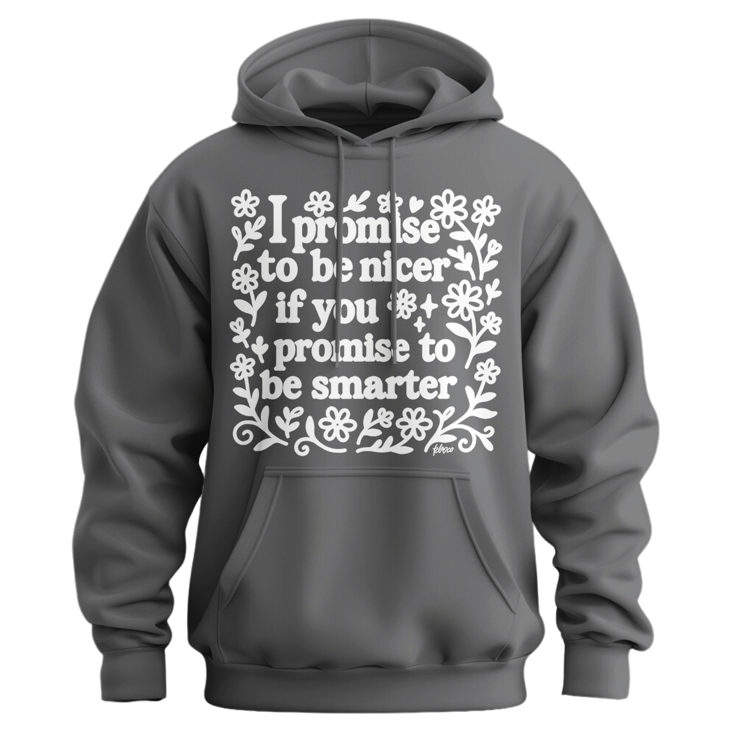 I Promise To Be Nicer If You Promise To Be Smarter Hoodie