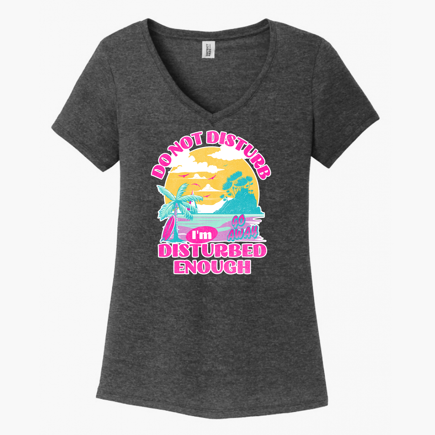 Do Not Disturb Women's V-Neck (Ladies Fit)