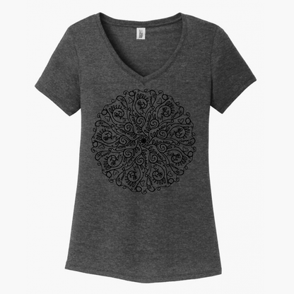 Curse Word Mandala Women's V-Neck (Ladies Fit)