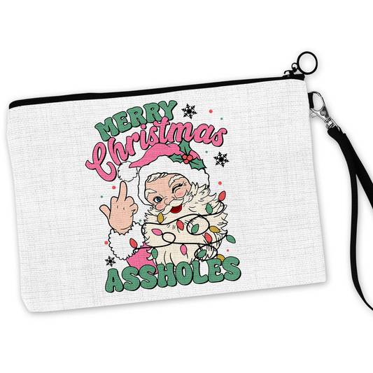 Merry Christmas Assholes Cosmetic Bag