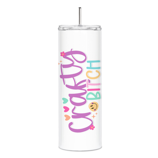 Crafty Bitch Skinny Tumbler