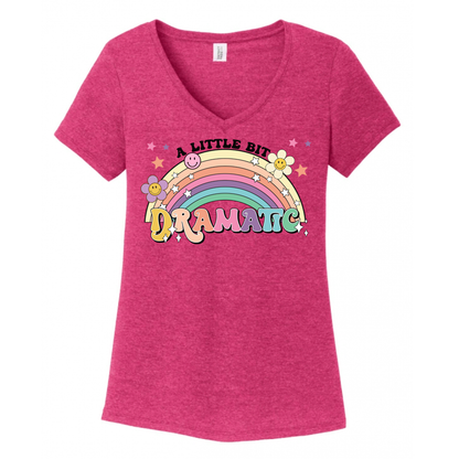 A Little Dramatic Women's V-Neck (Ladies Fit)