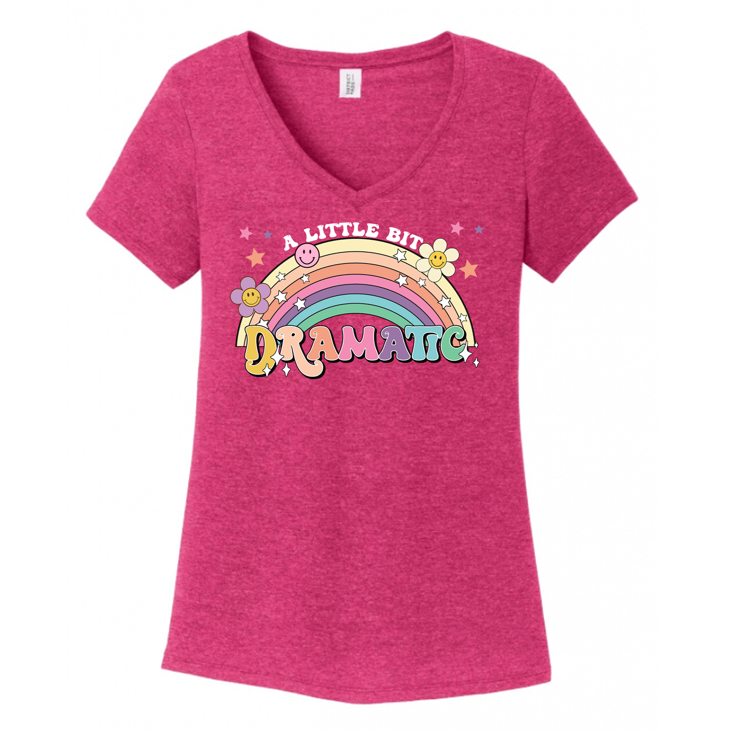 A Little Dramatic Women's V-Neck (Ladies Fit)