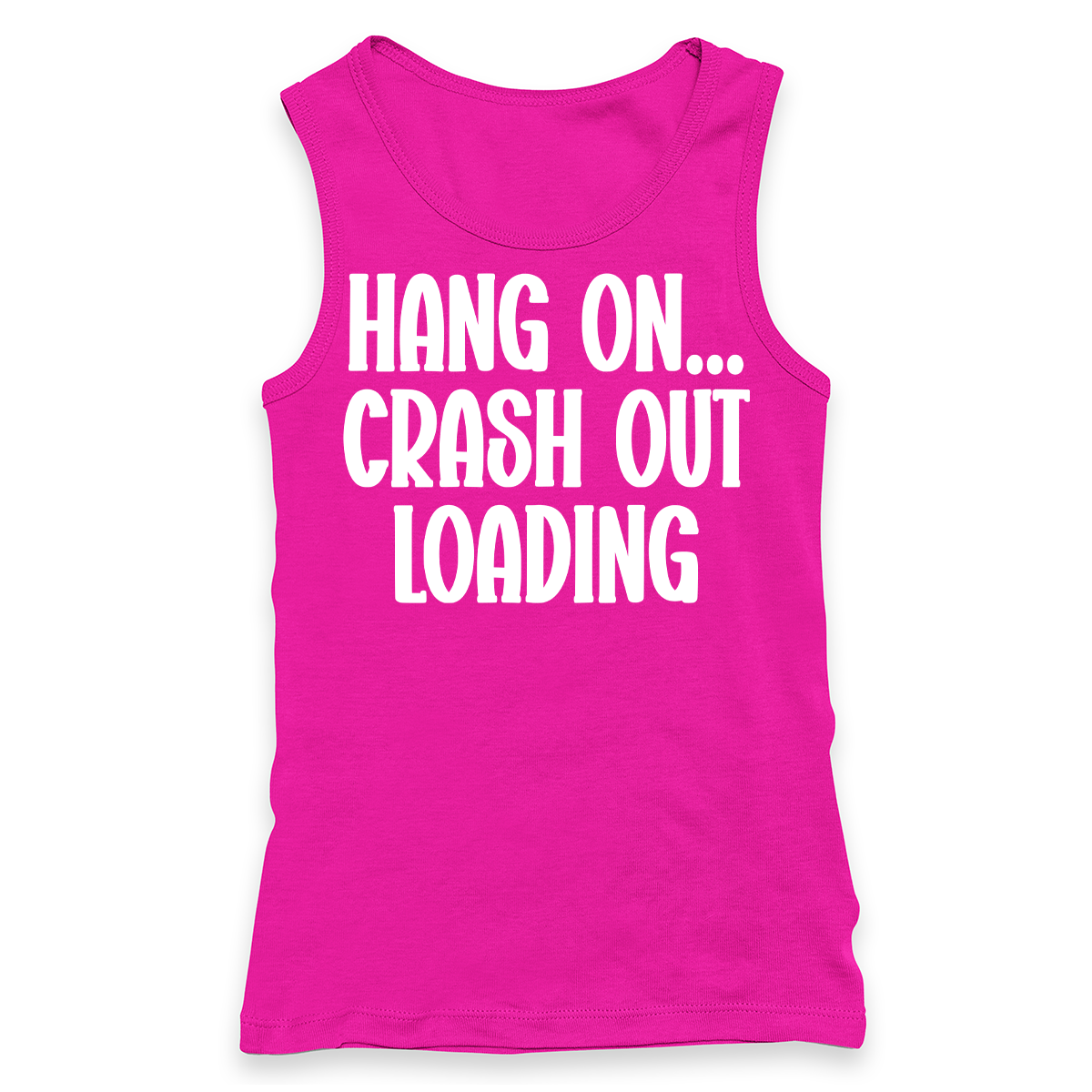 Crash Out Loading Racerback Tank Top