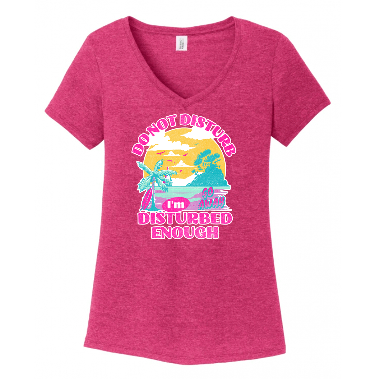 Do Not Disturb Women's V-Neck (Ladies Fit)