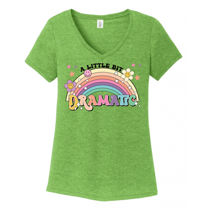 A Little Dramatic Women's V-Neck (Ladies Fit)