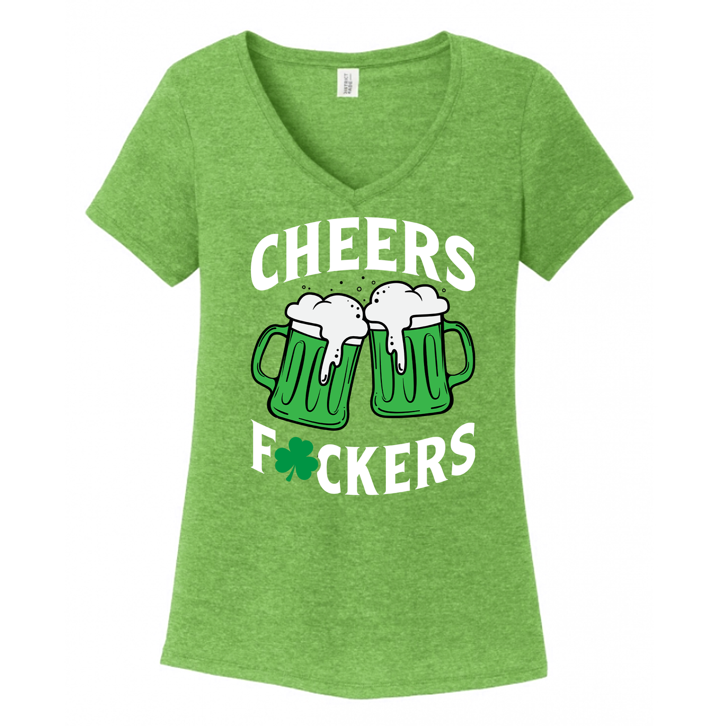 Cheers Fuckers Women's V-Neck (Ladies Fit)